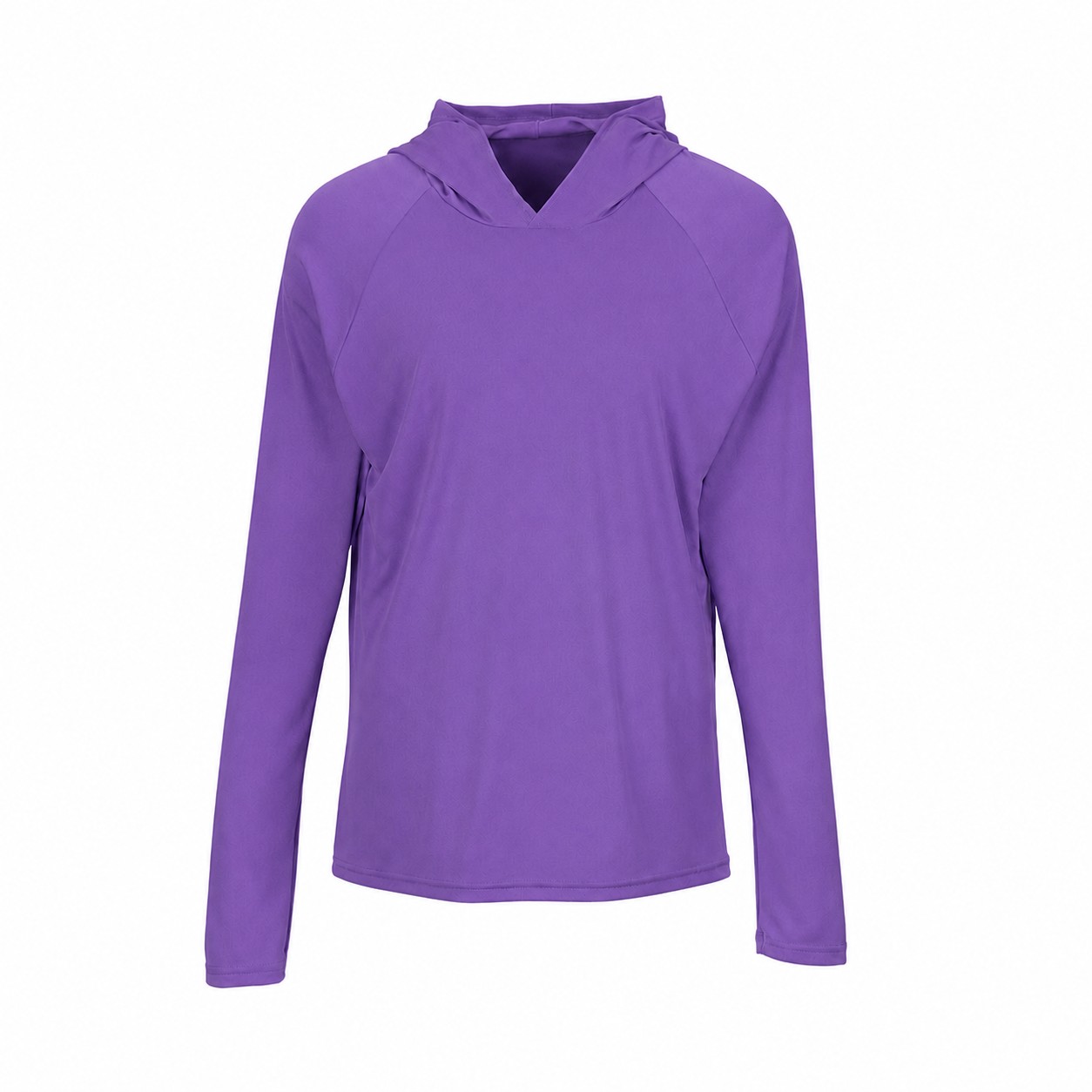 Performance Hooded Long Sleeve Shirt — Purple