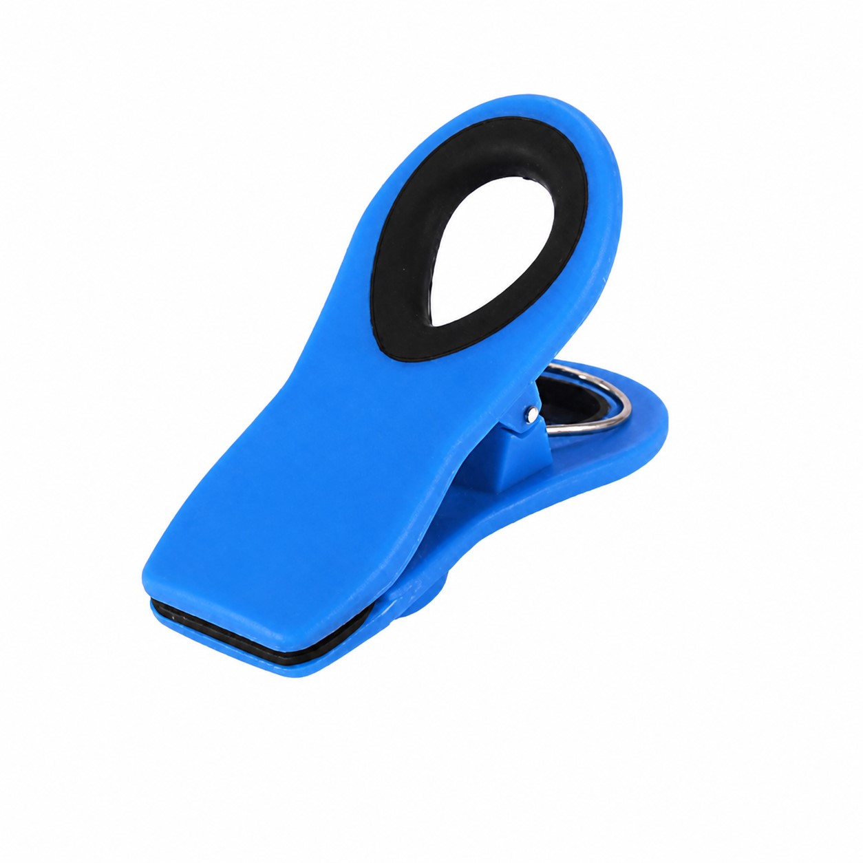 Plastic Magnetic Memo Clip — Blue