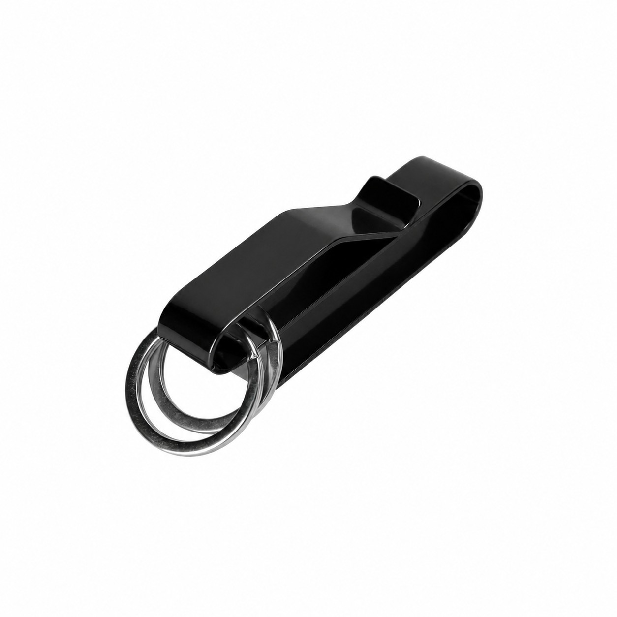 Metal Belt Clip Key Holder — Black