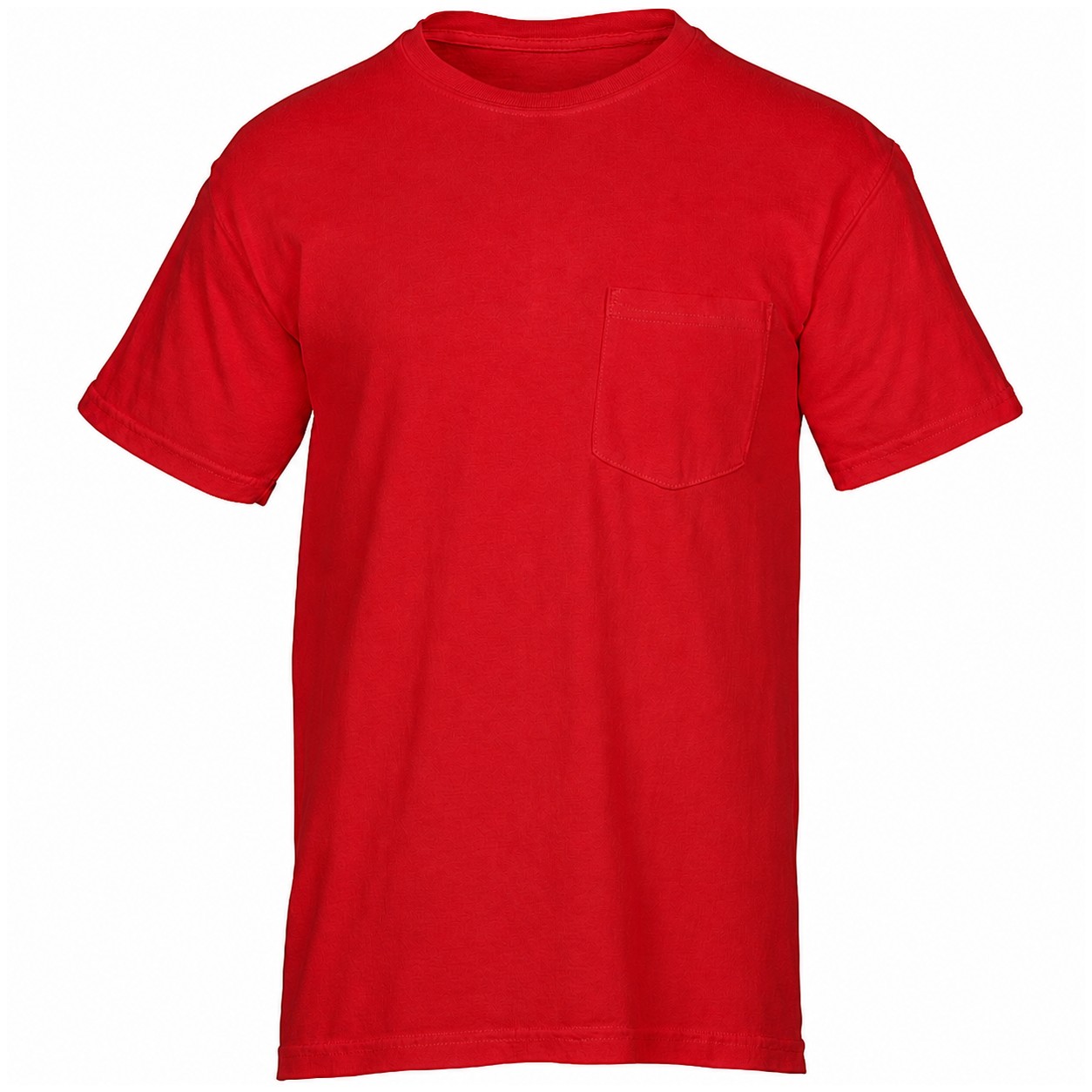 Garment Dyed Ringspun Pocket Tee — Red