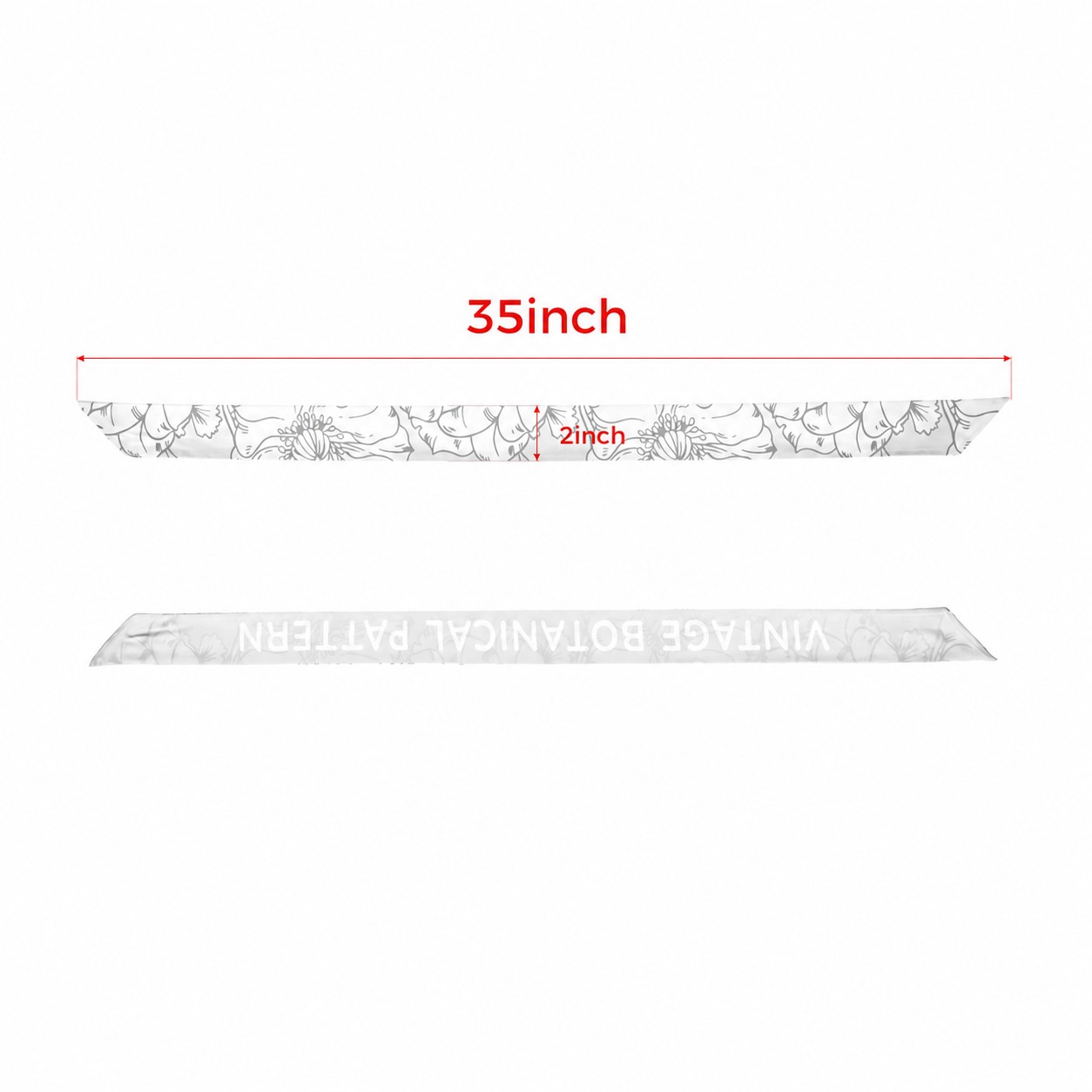 50D Polyester Smooth Surface Scarf — White