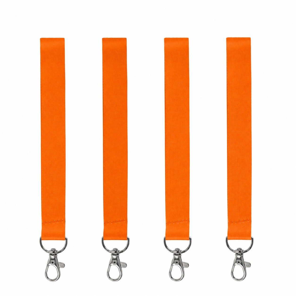 Polyester Wrist Keychain Strap — Orange