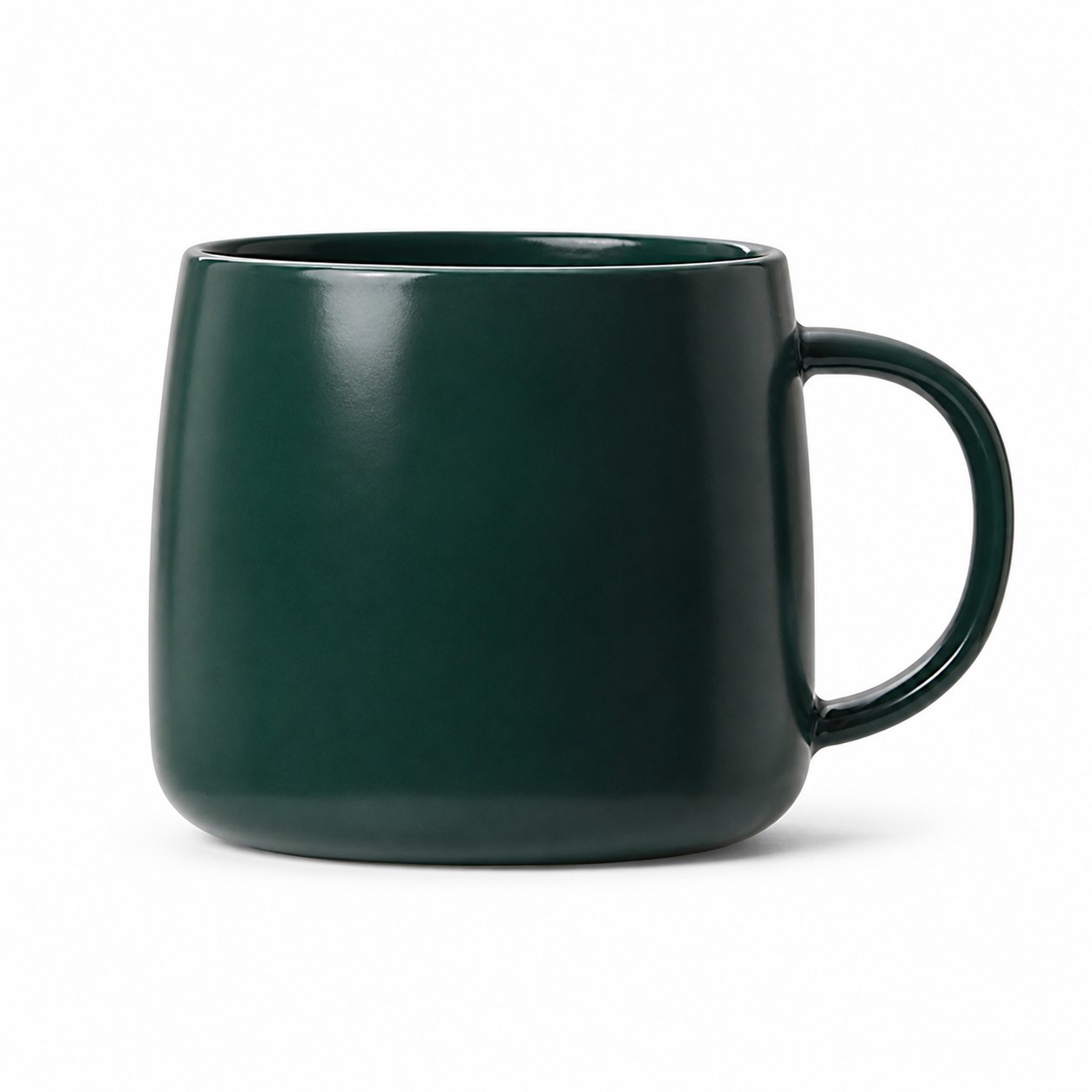 Wide Handle Glossy Ceramic Mug — view 2