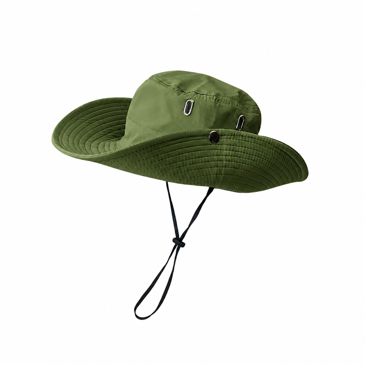 Polyester Boonie Sun Hat — Green