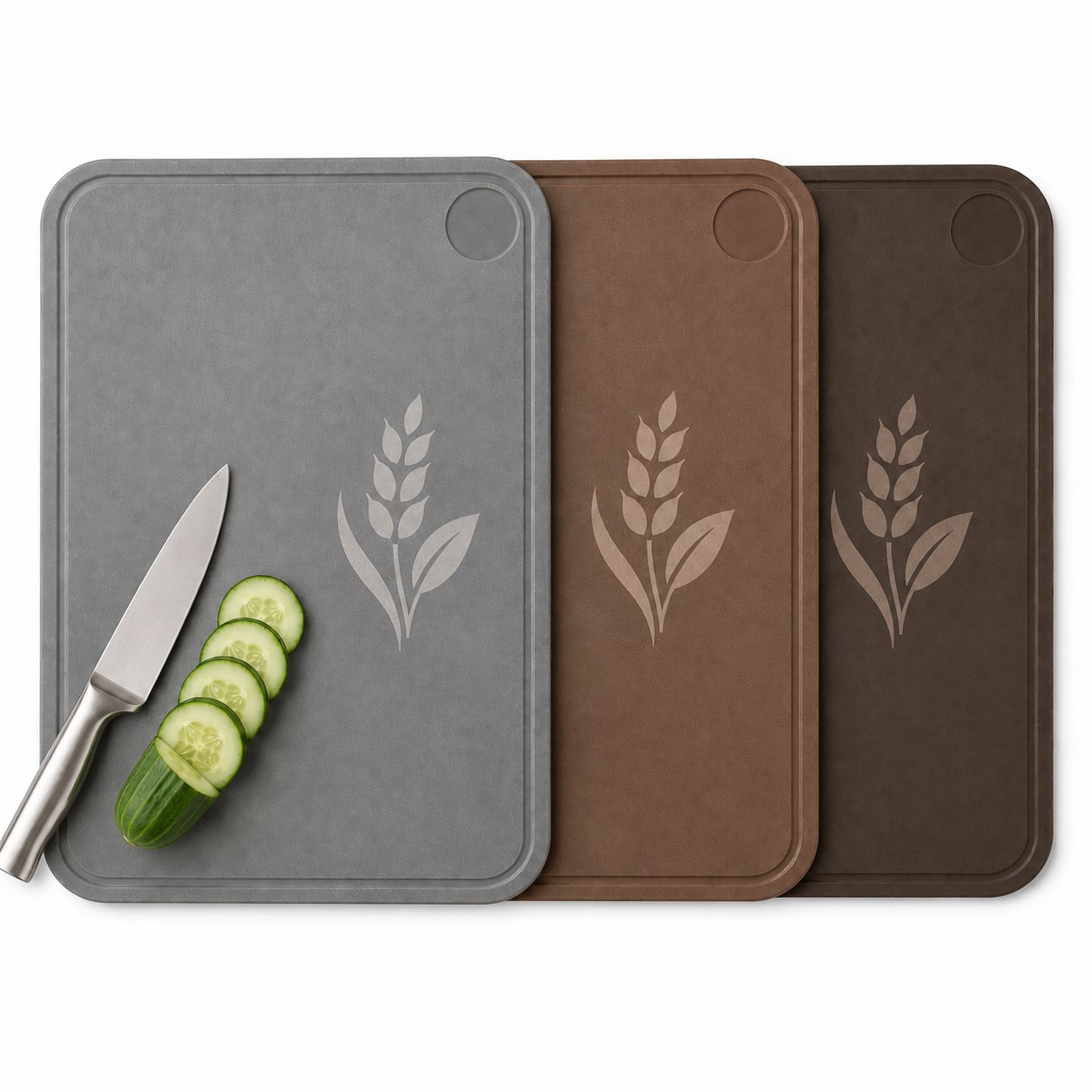 Reversible Wheat Straw Cutting Board