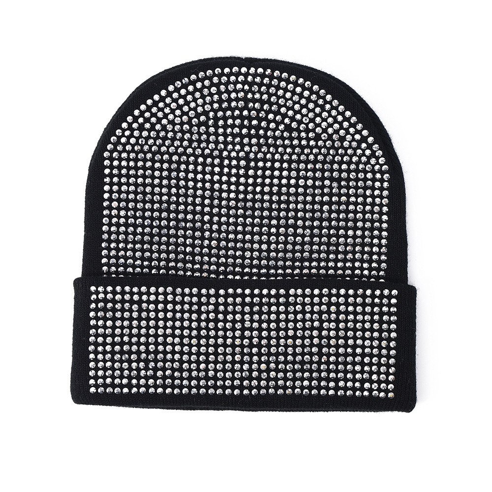 Rhinestone Polyester Cuffed Beanie — view 2