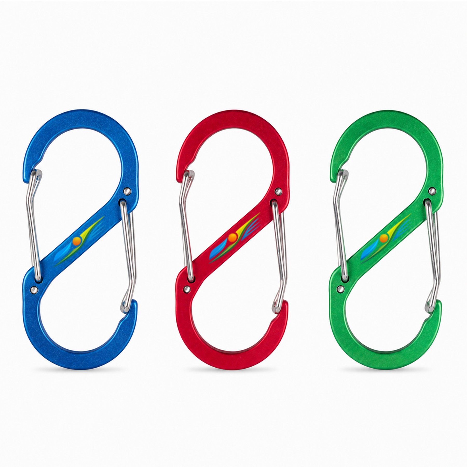 Figure Eight Aluminum Carabiner With Dual Gates — view 1