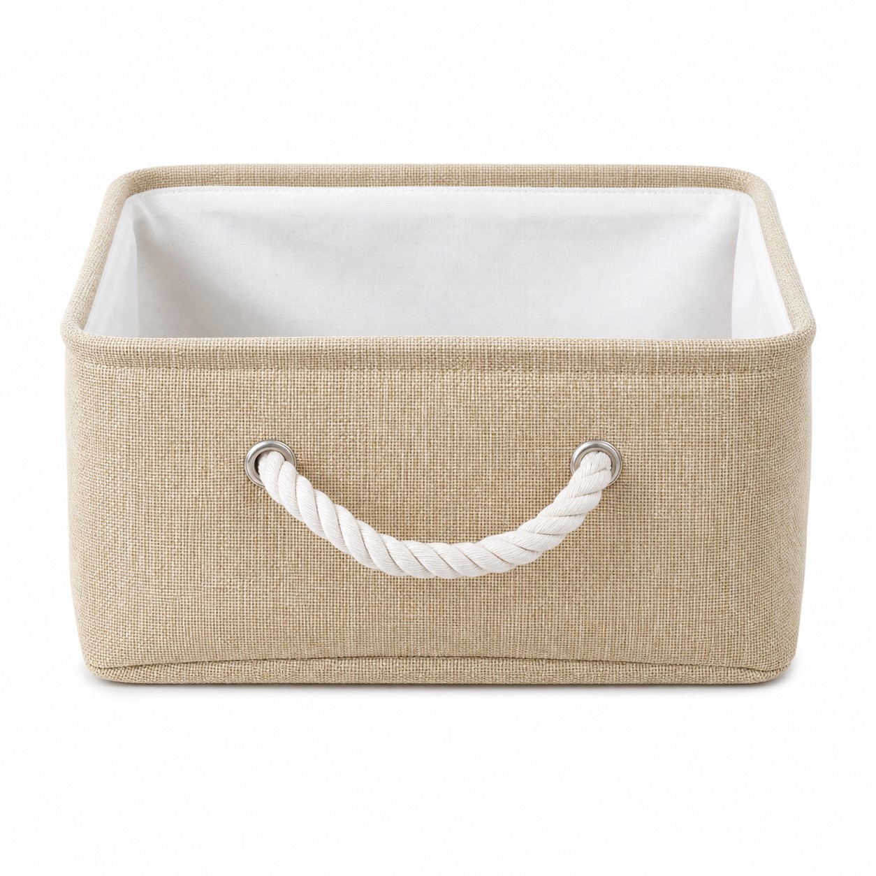 Polypropylene Rope Handle Storage Basket — view 2