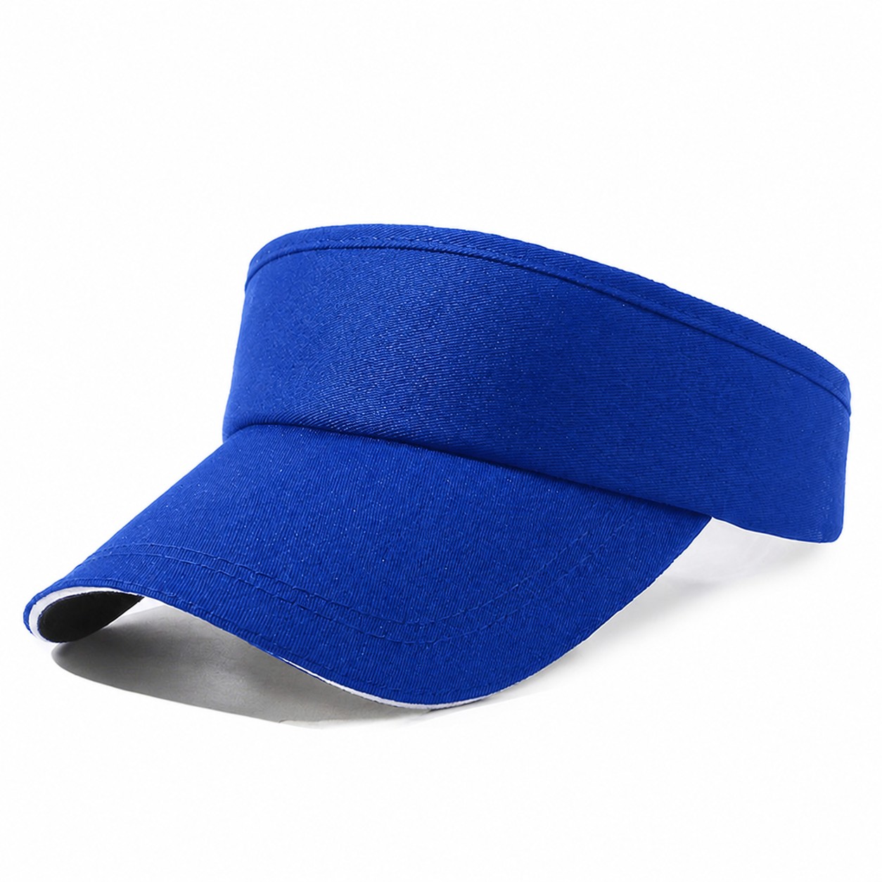 Open Crown Sports Visor Hat — Royal Blue
