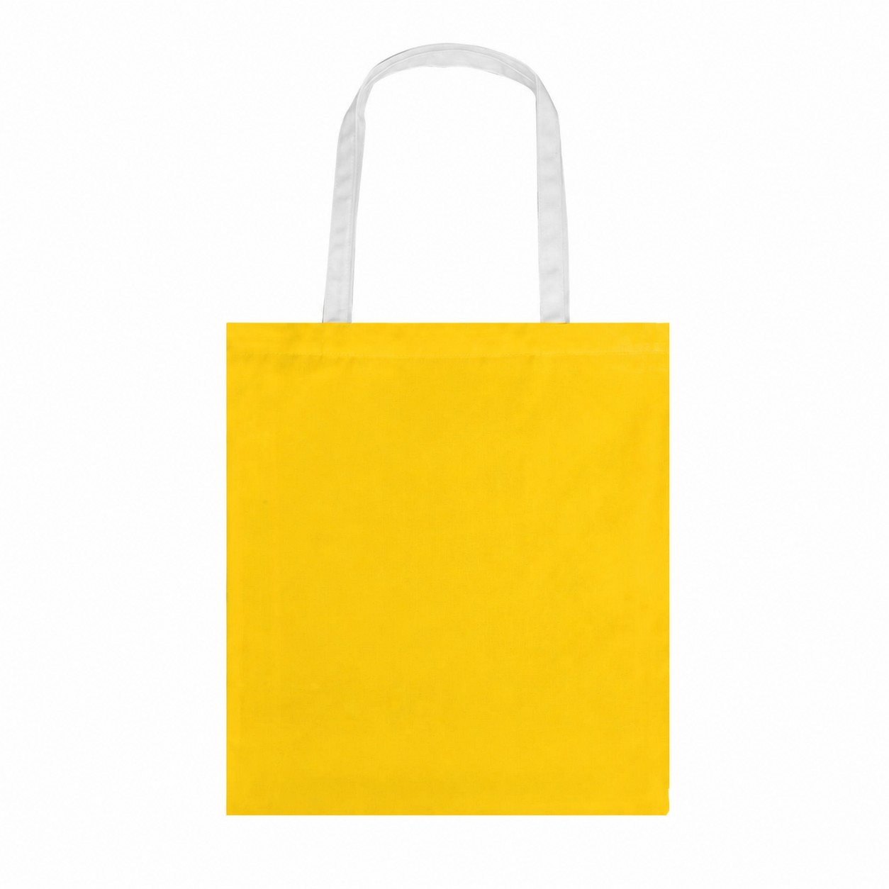 8 Oz Polyester Canvas Tote Bag — Yellow