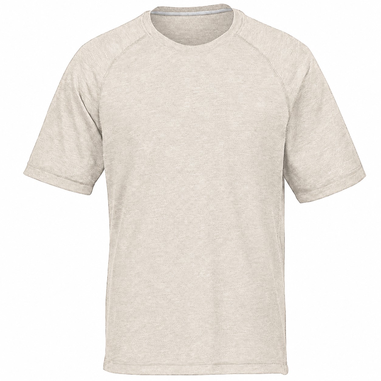 Tri Blend Wicking Crewneck Tee — Beige