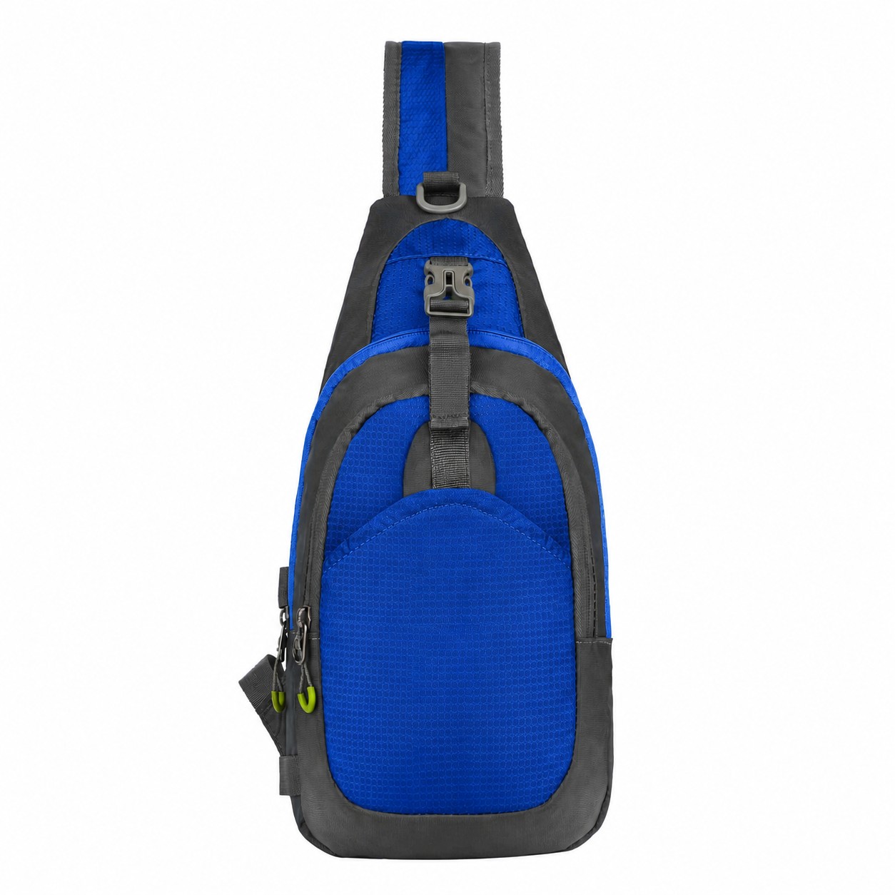 Nylon Crossbody Sling Bag — Blue