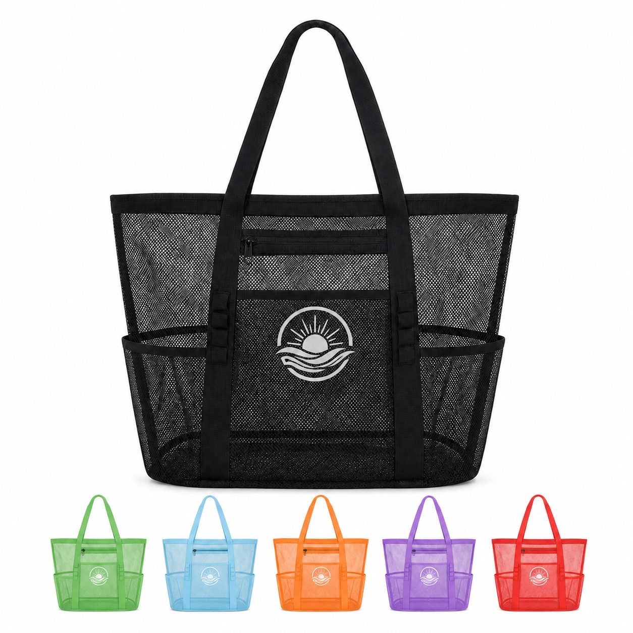 Ventilated Nylon Mesh Beach Storage Tote