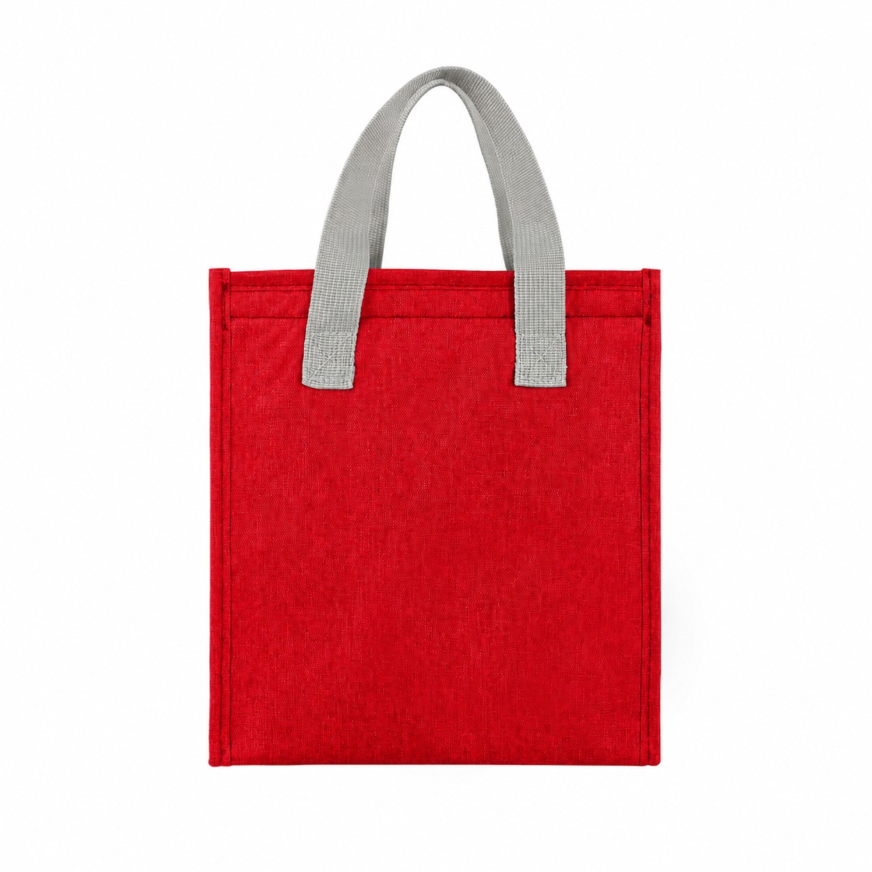 Insulated Lining Tote Bag — Red