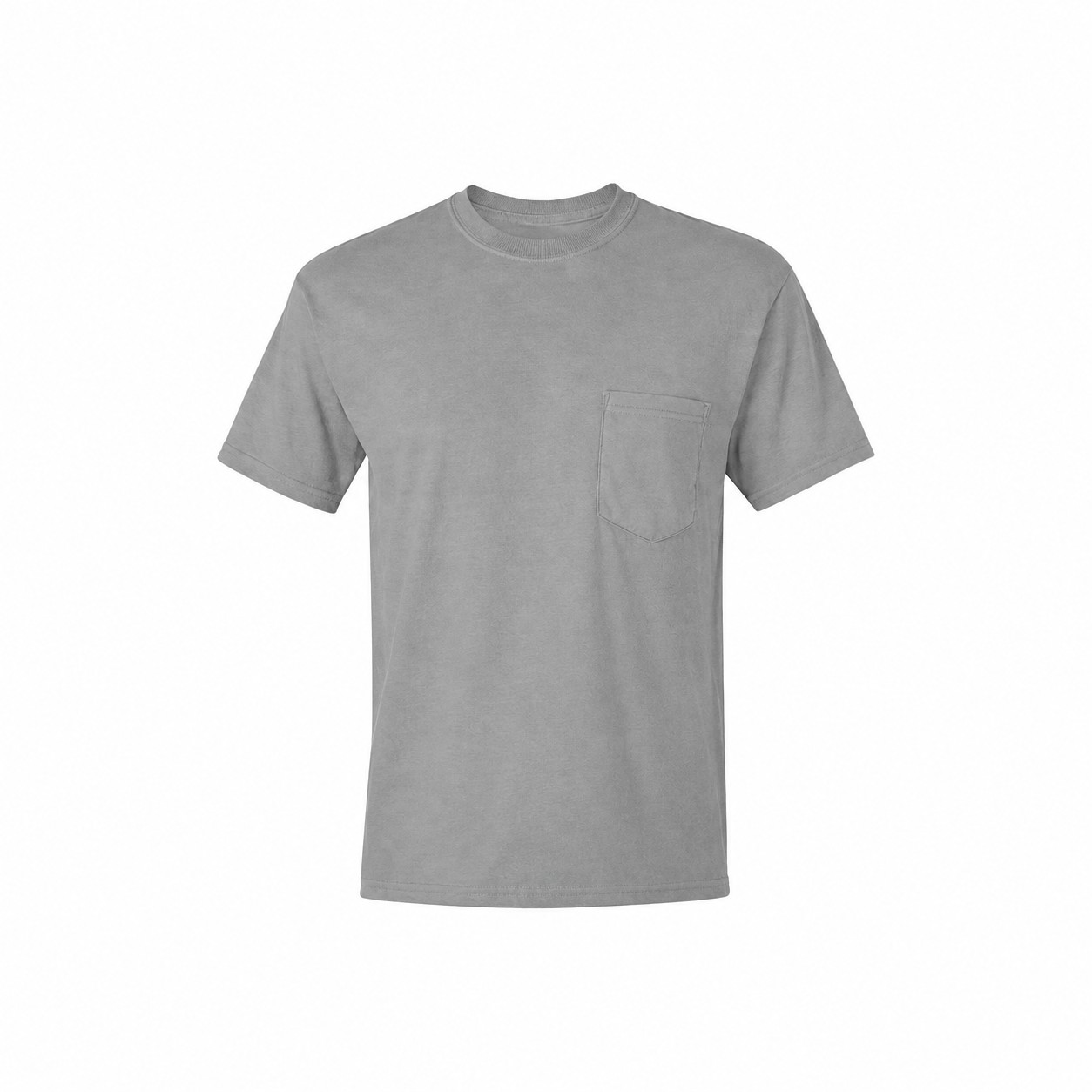 Cotton Pocket Shirt — Gray