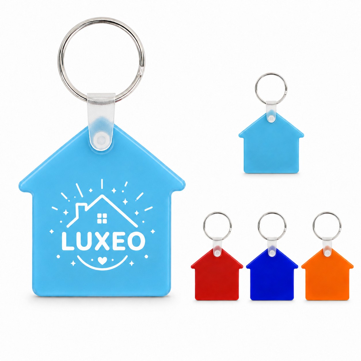 House Shape PVC Key Tag