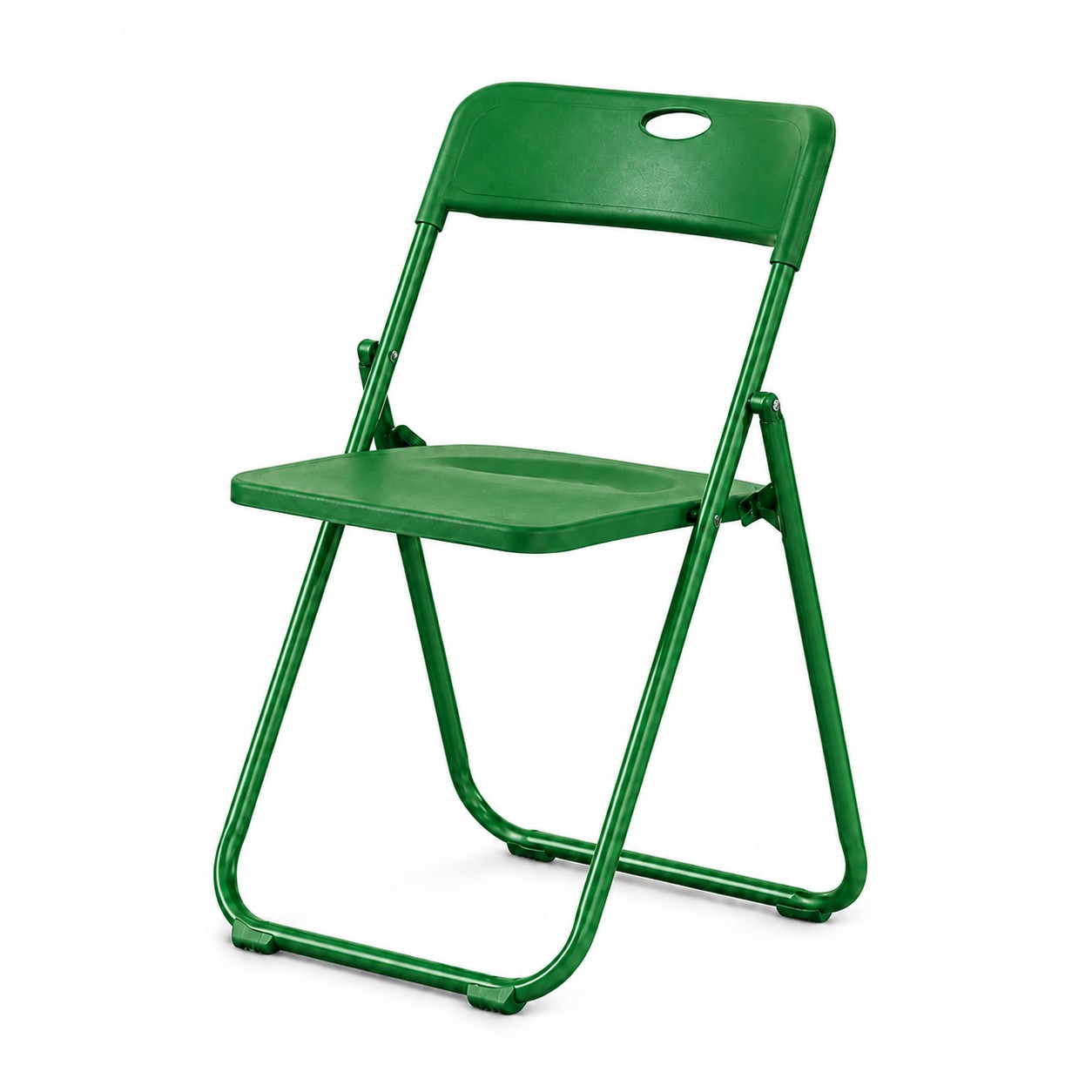 Portable Plastic Folding Chair — Green