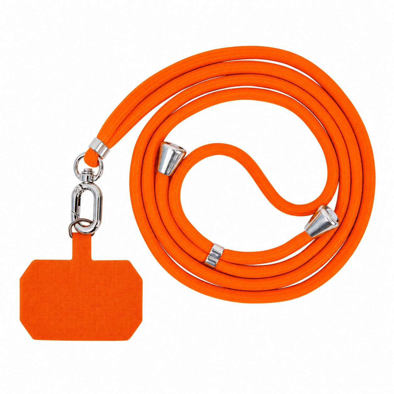 Adjustable Phone Lanyard Tether — Orange