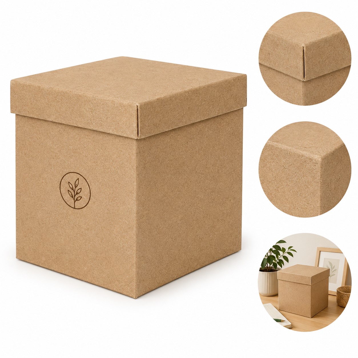 Lidded ABS Desktop Note Organizer