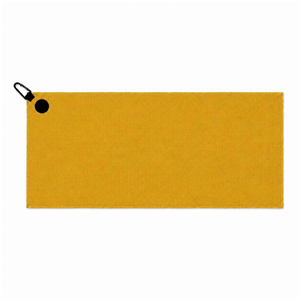 Waffle Polyester Magnetic Golf Towel — Brass Gold