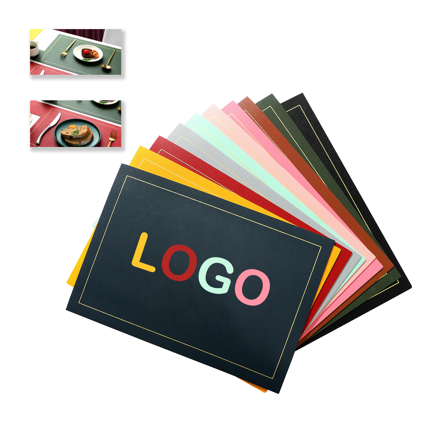 Embossed Leather Dining Placemat