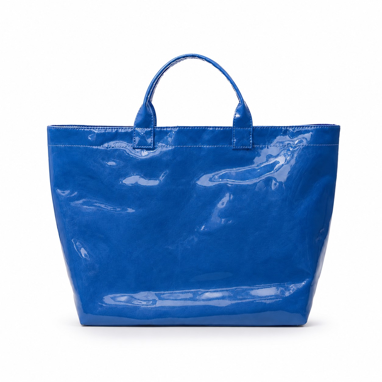 Glossy Polyester Open Top Tote Bag — view 2