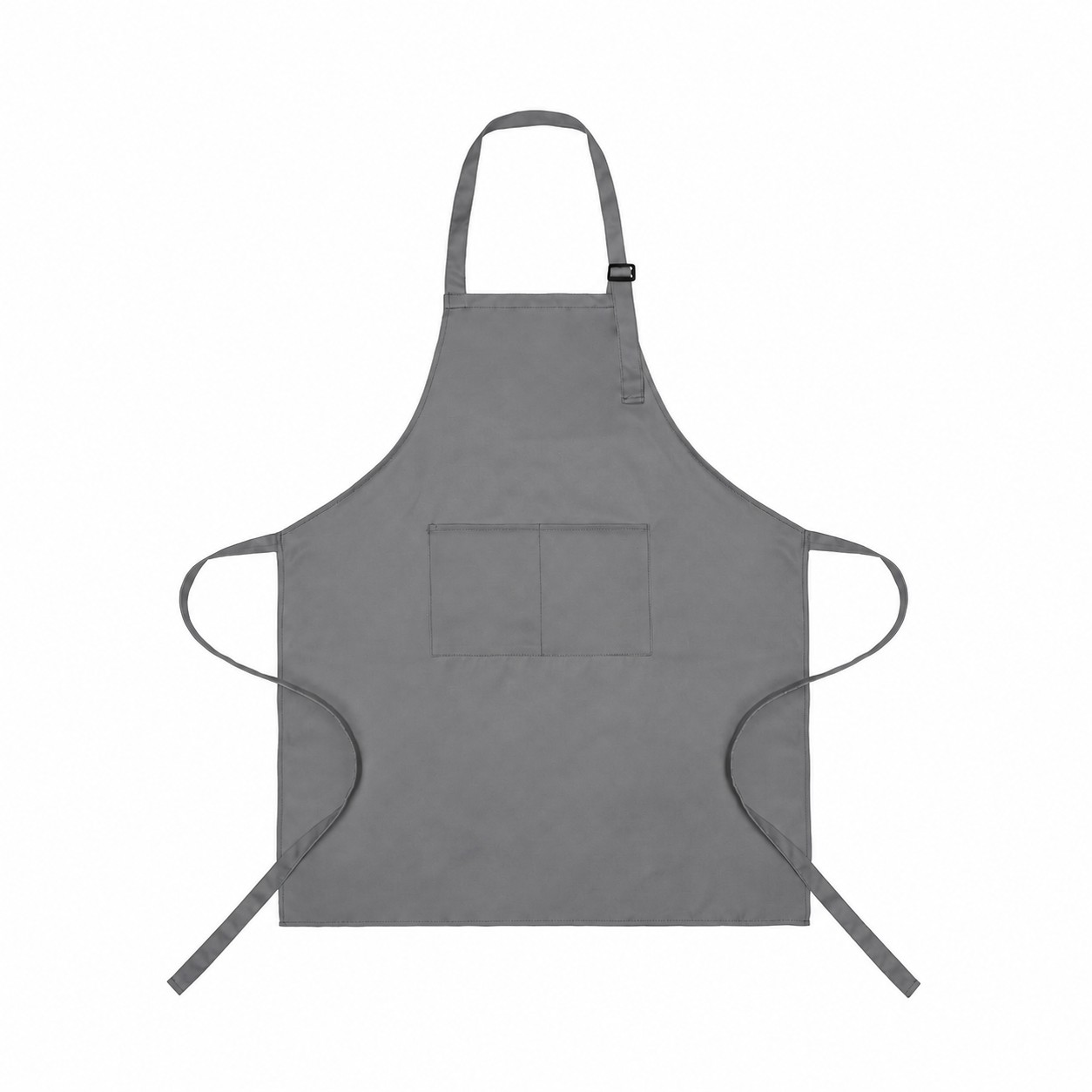 Full Length Polyester Bib Apron — Gray