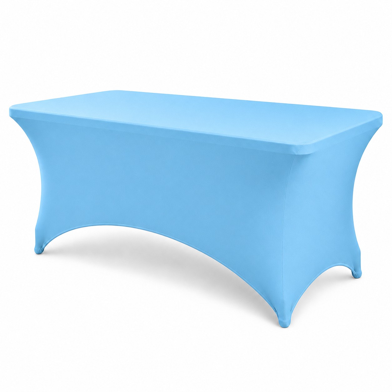 Fitted Spandex Event Tablecloth — Sky Blue
