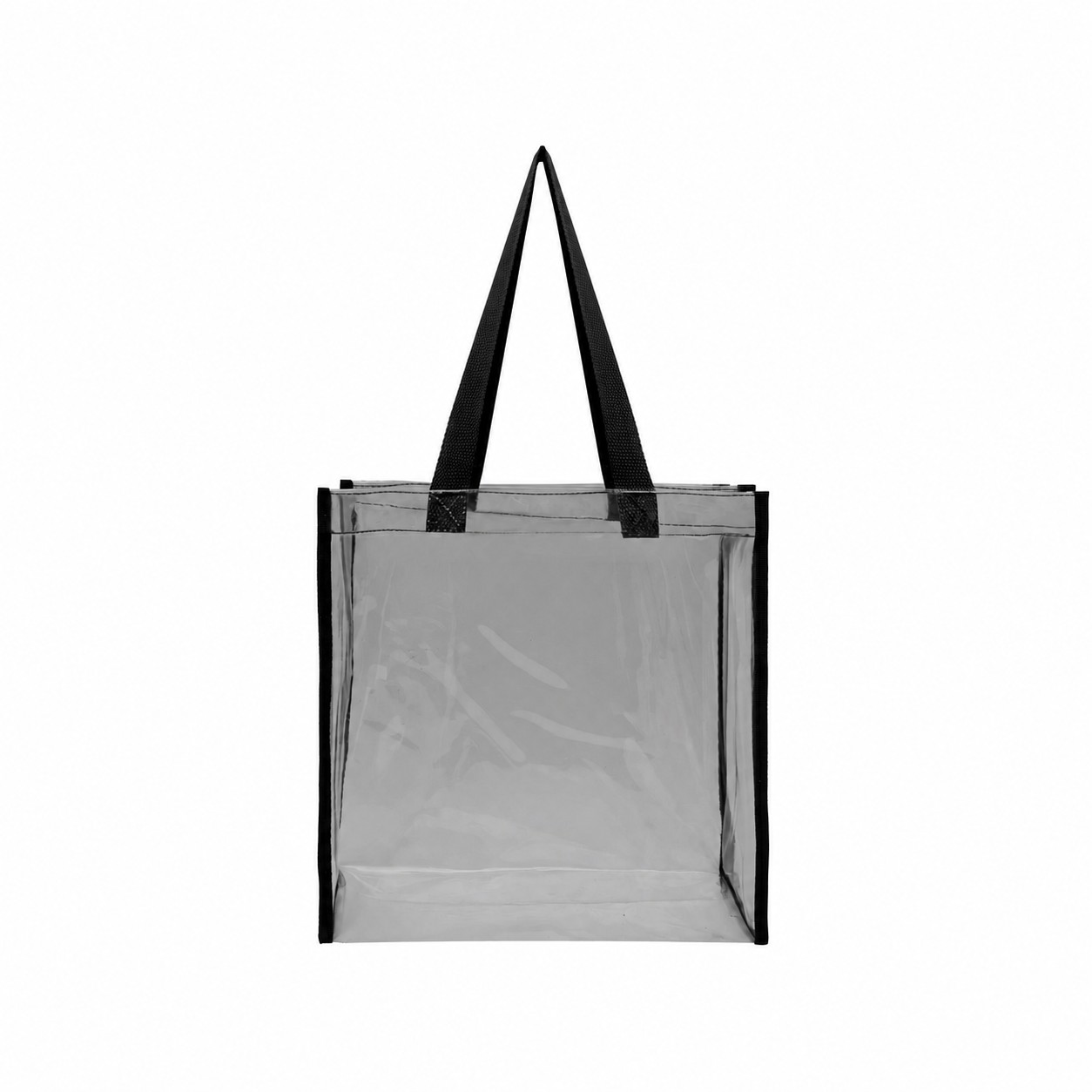 Clear PVC Tote Bag — Gray