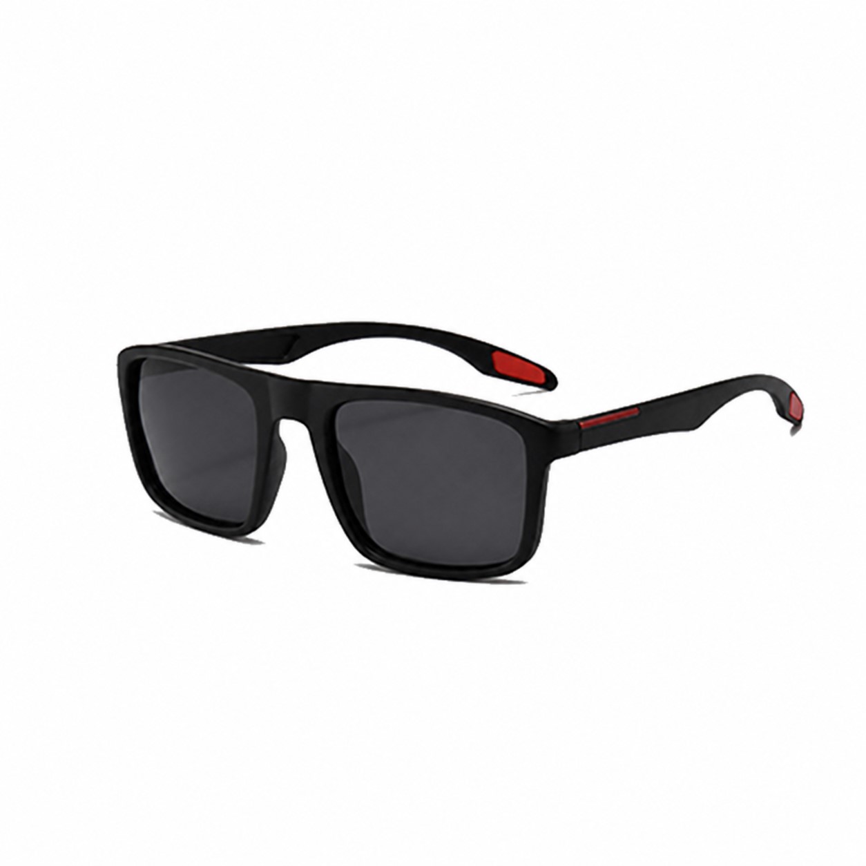 UV400 Plastic Sport Sunglasses — Black