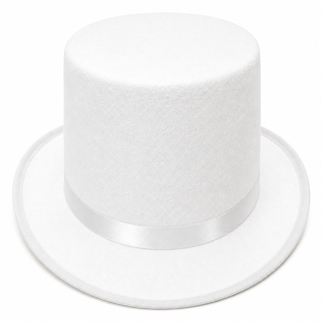 Wool Fabric Lincoln Costume Hat — White