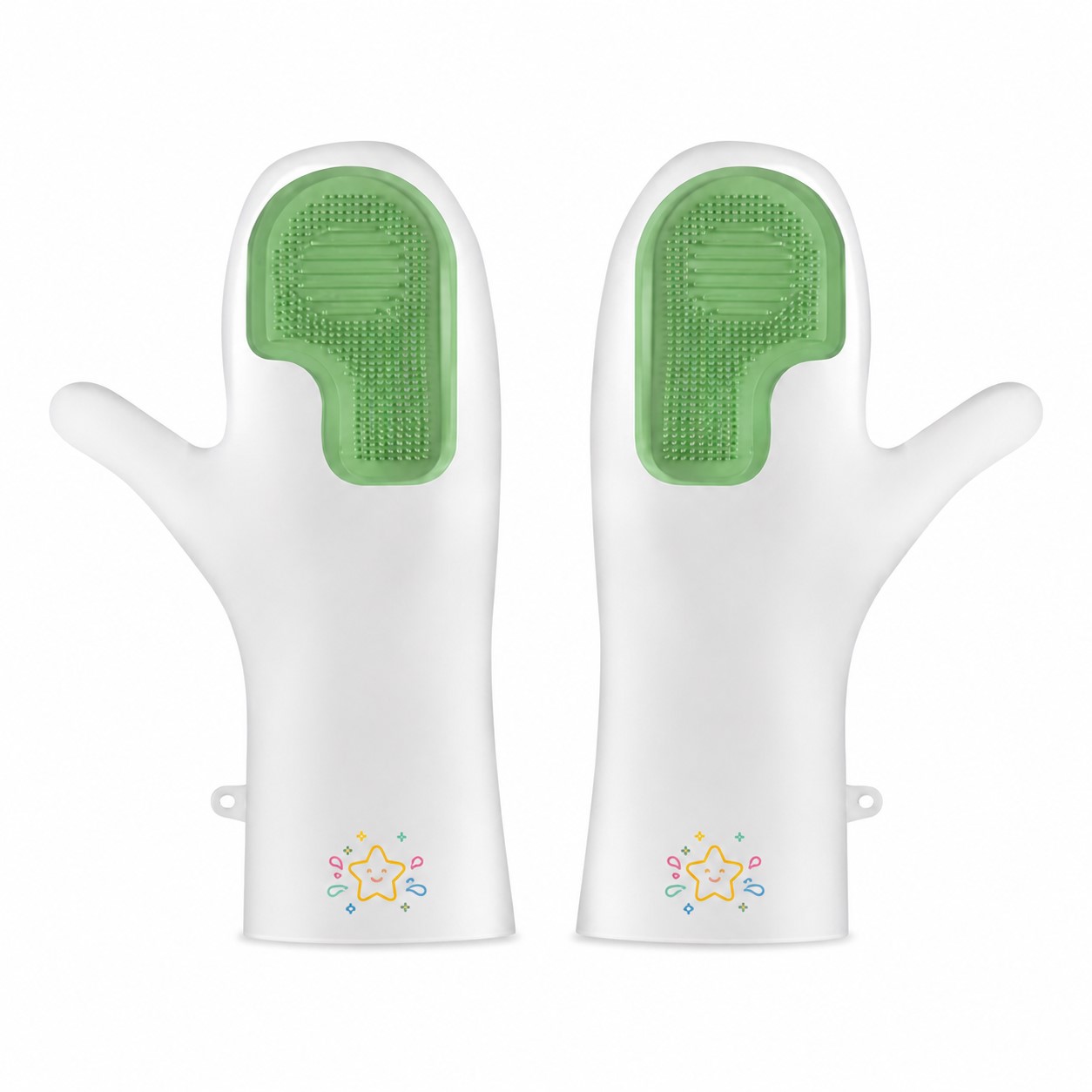 Textured Scrub Pad PVC Cleaning Gloves