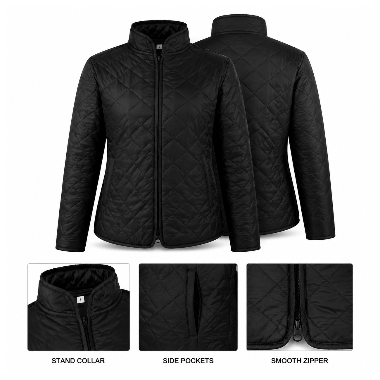 Women's Quilted Zip Jacket