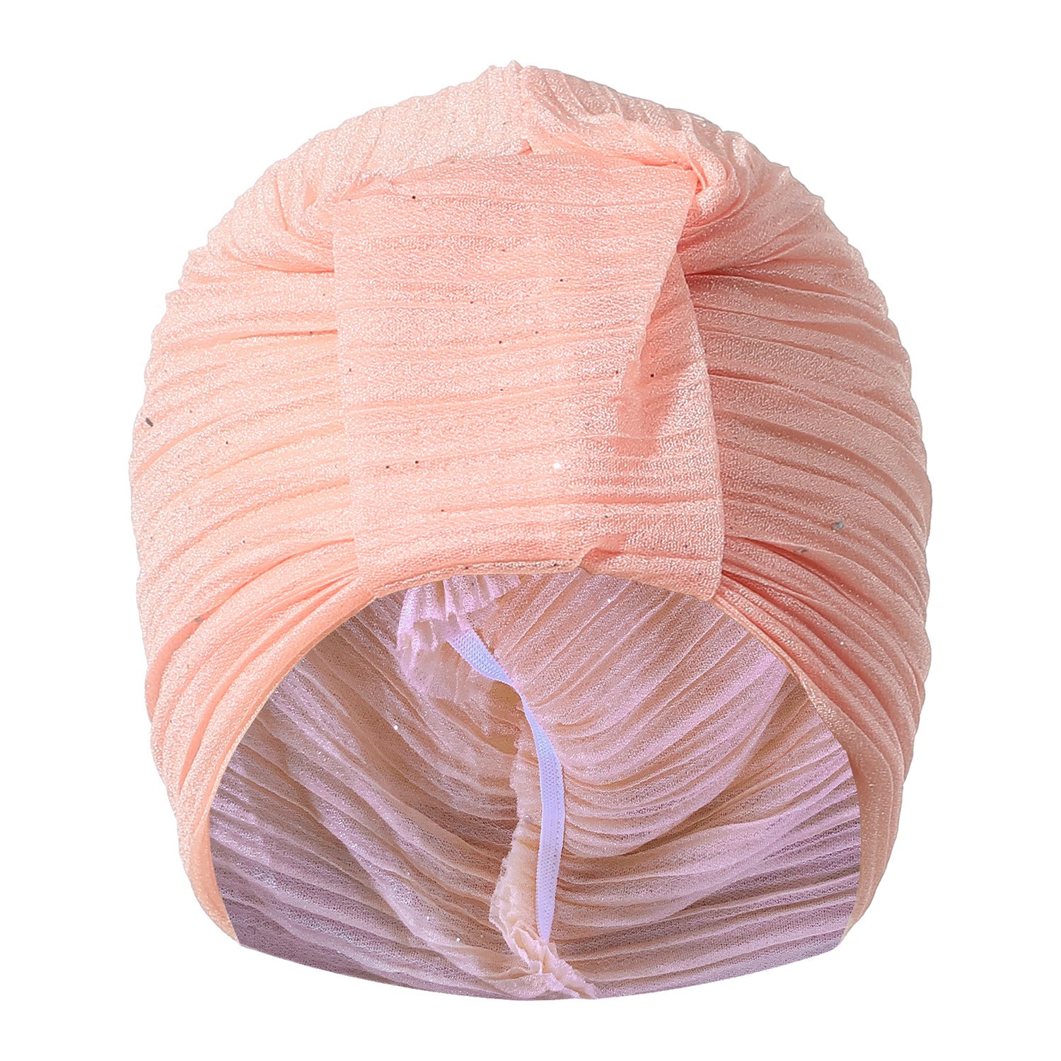 Sequin Polyester Elastic Turban Hat — view 2