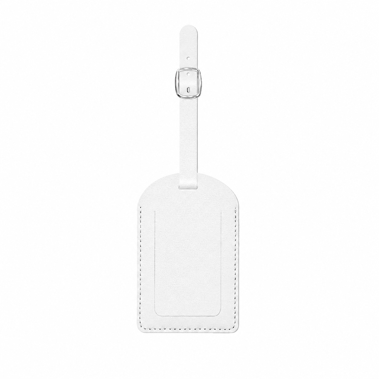 Buckle Strap Travel ID Tag — White