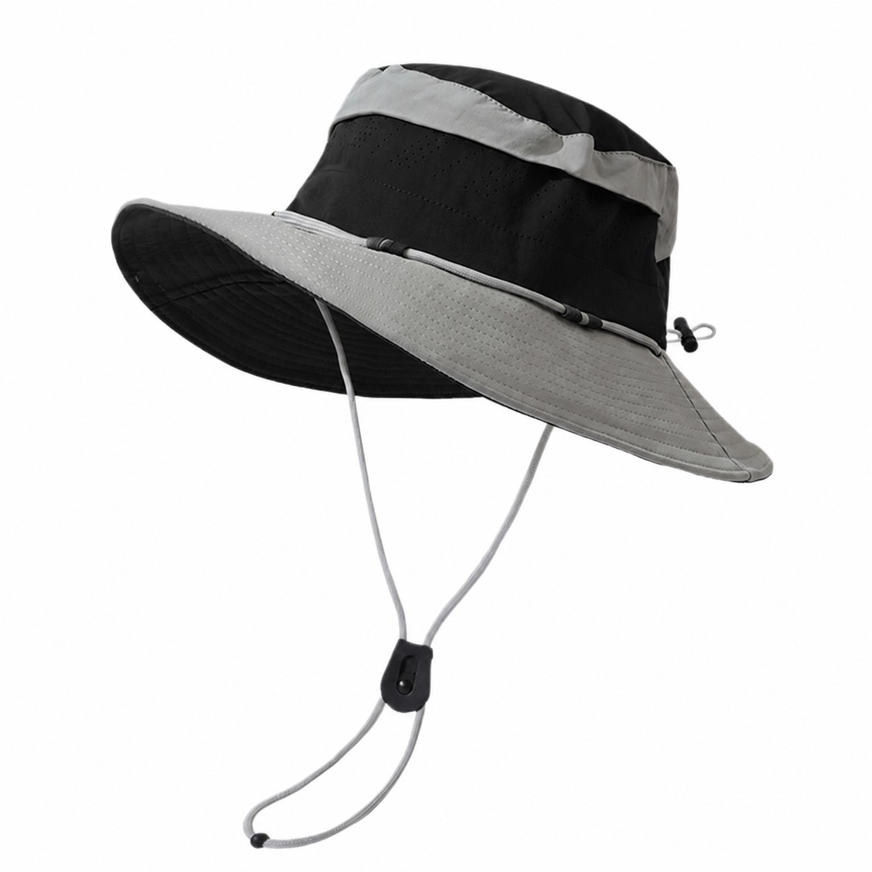Polyester Vented Boonie Shade Hat — Black