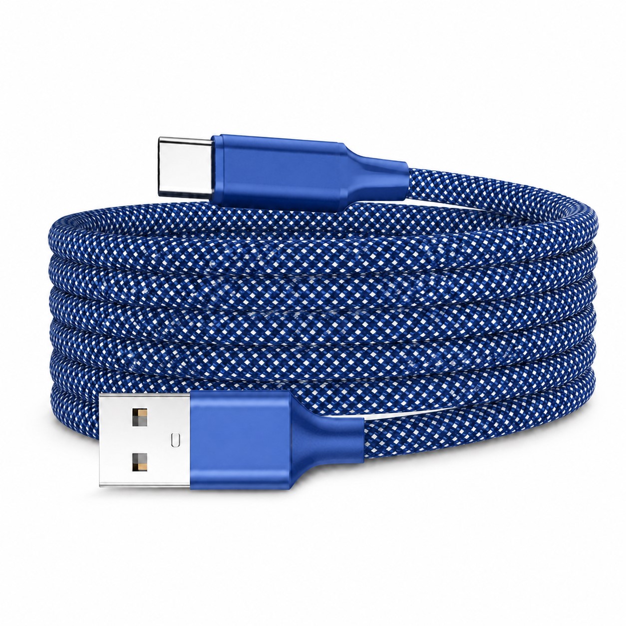 Self Winding Charging Cable — Blue