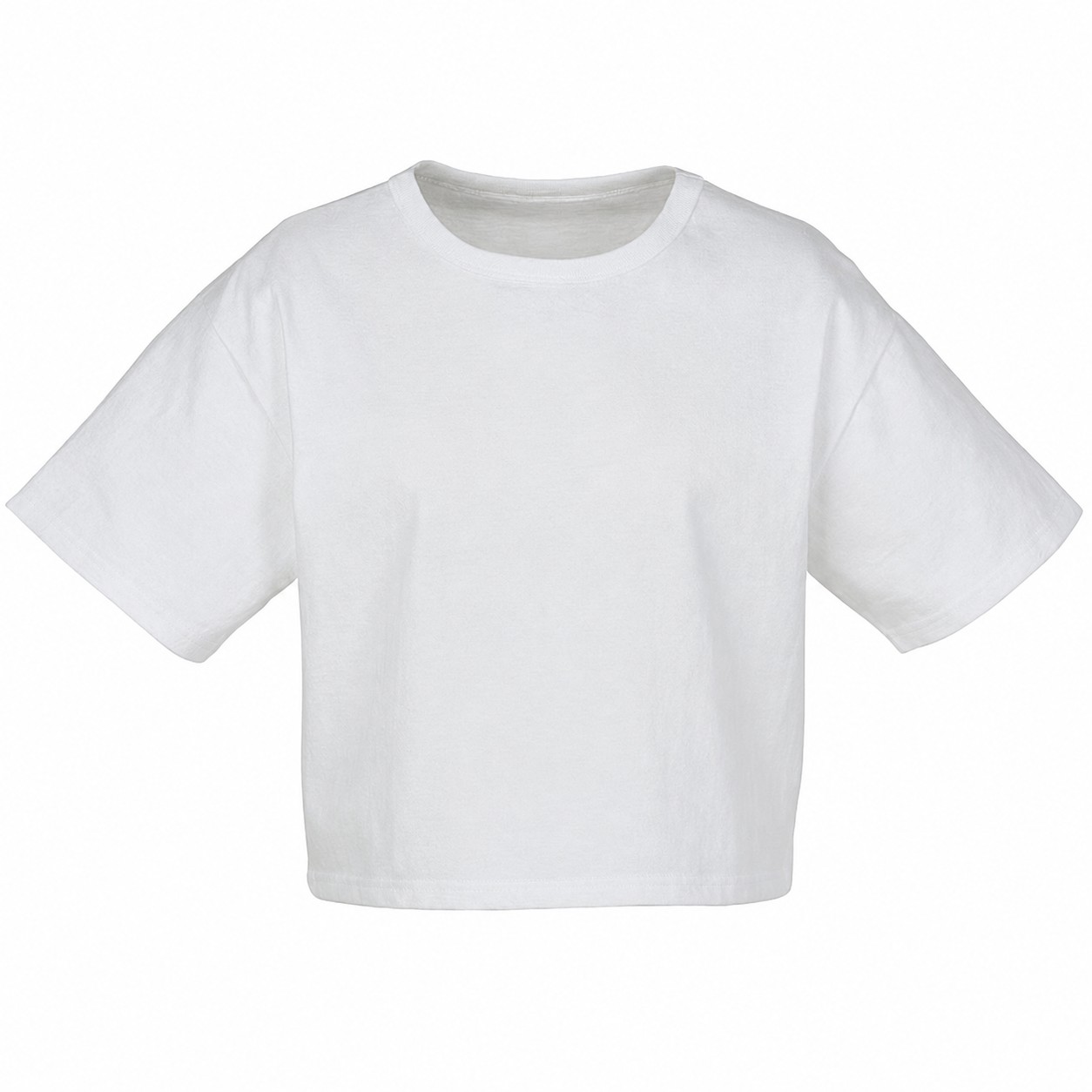Ladies Cropped Cotton T Shirt — view 2