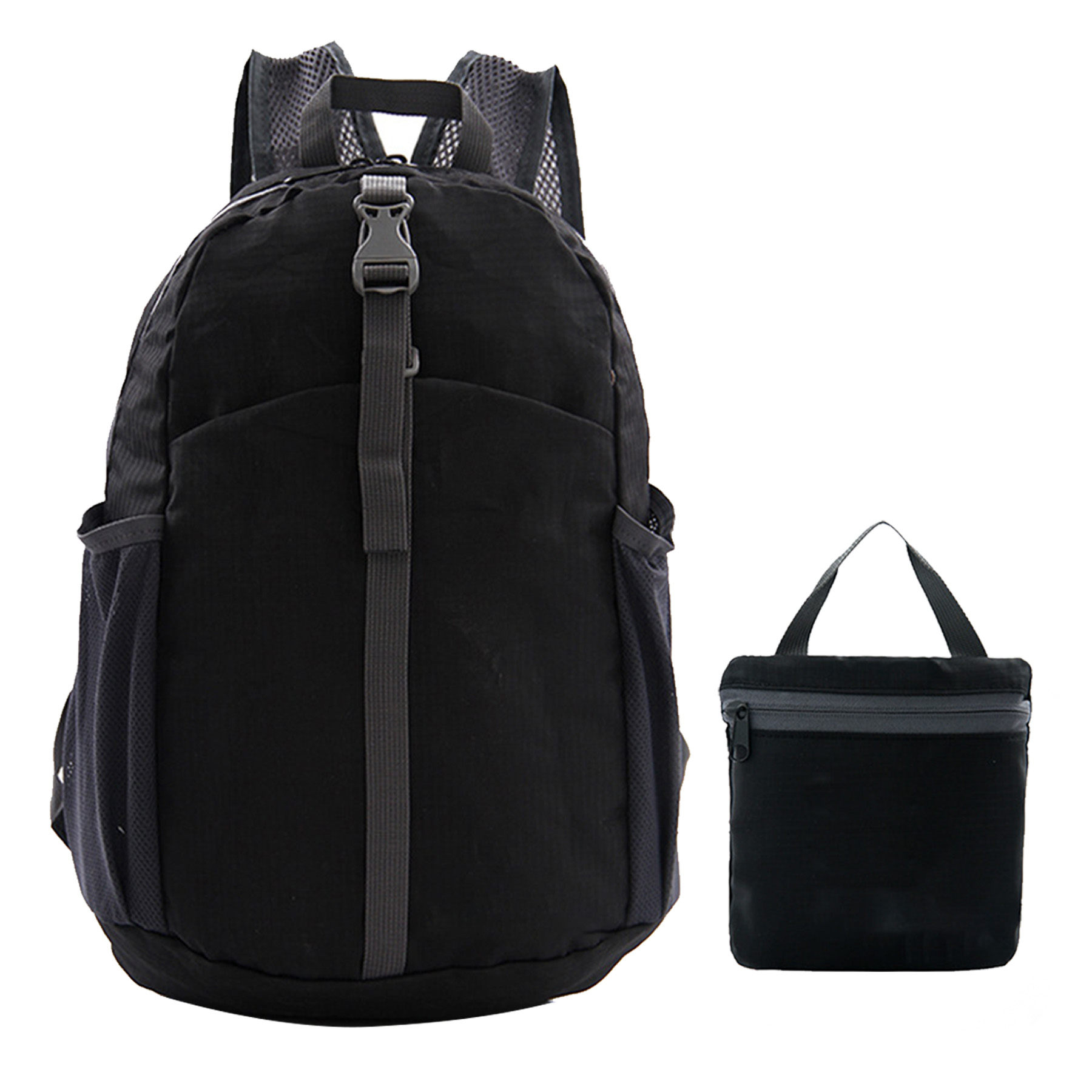 Foldable Nylon Travel Backpack — view 2