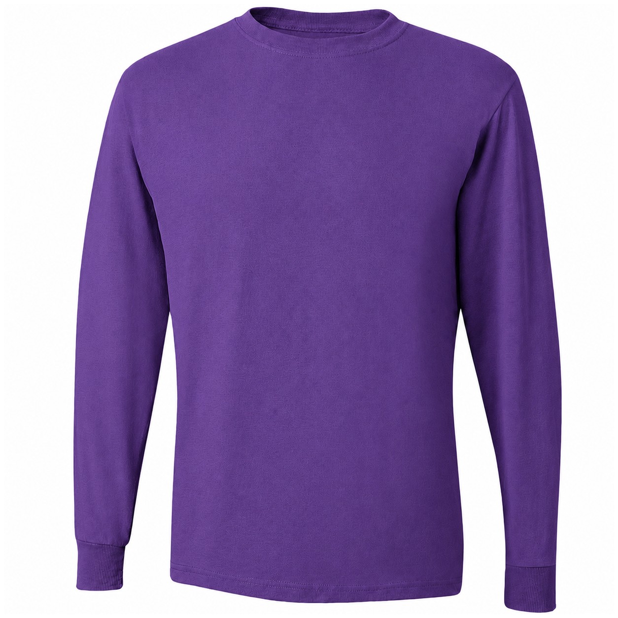 Moisture Wicking Cotton Polyester Long Sleeve Shirt — Purple