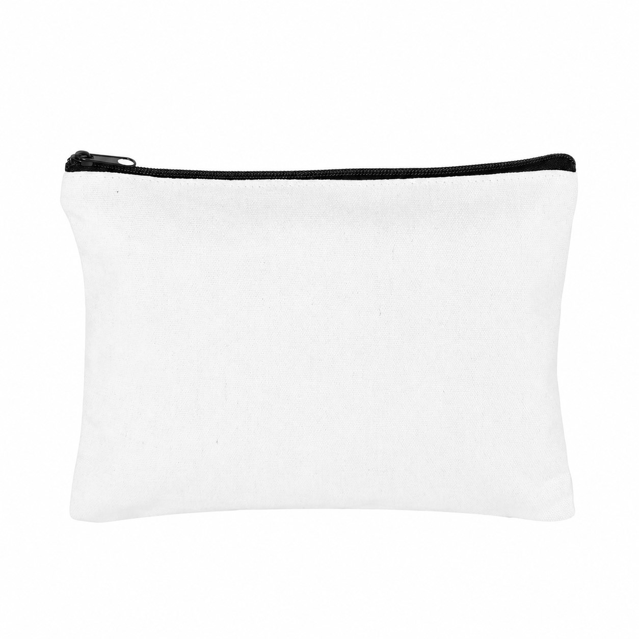 Canvas 11" Makeup Bag — White
