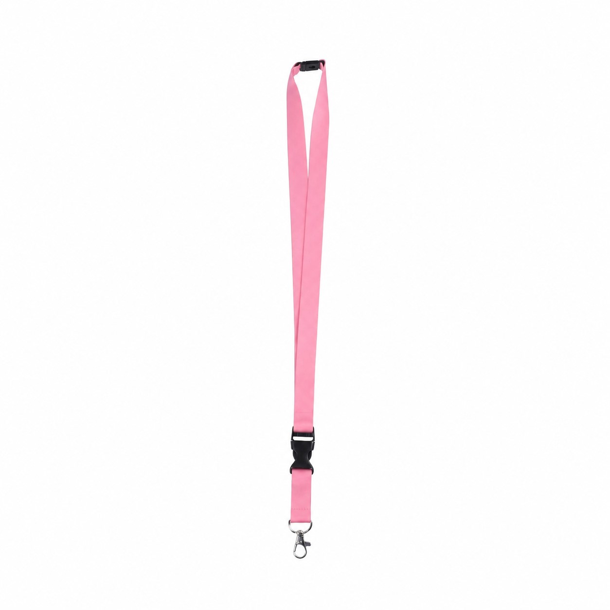 Polyester Breakaway Lanyard With Buckle Release — Pink