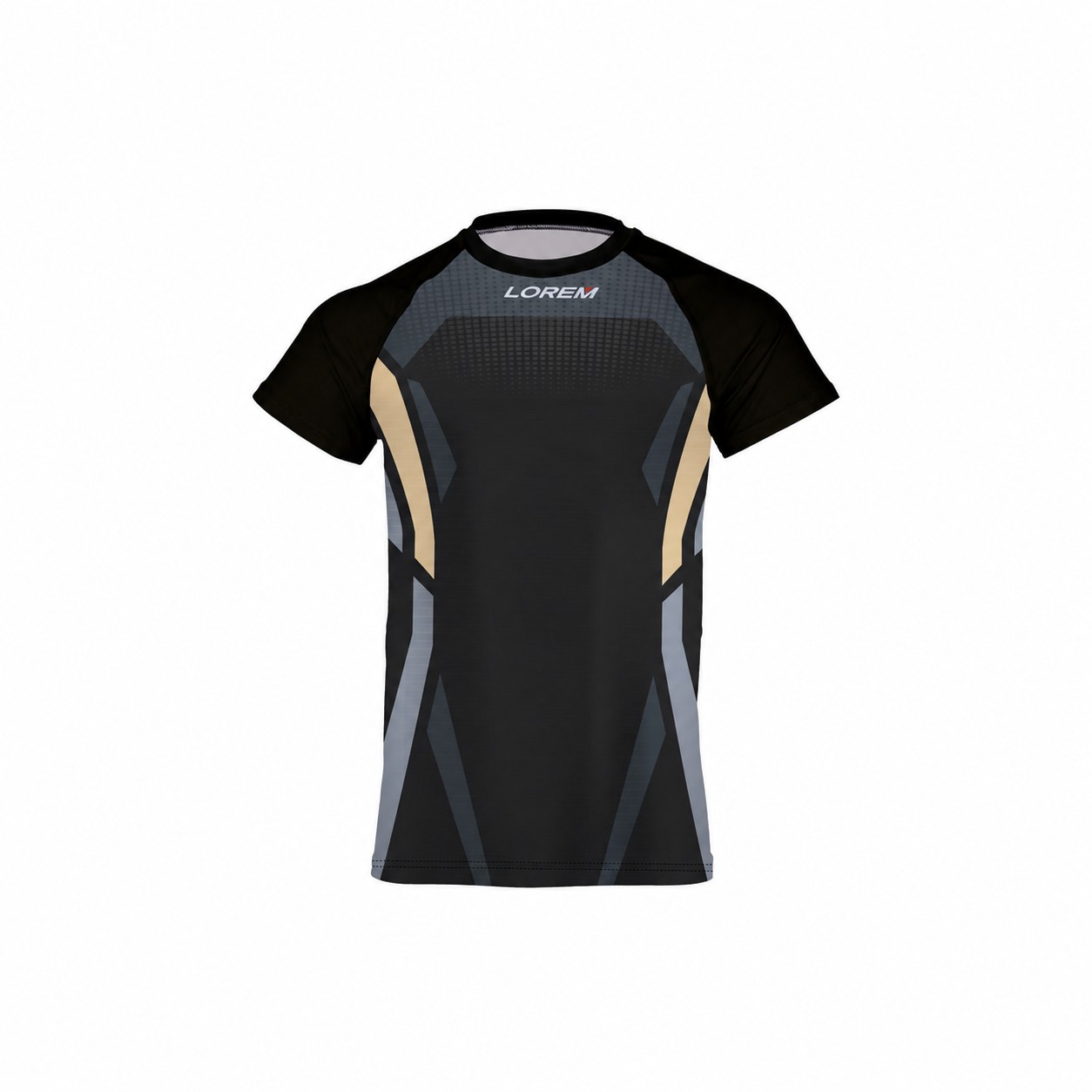 Men's Compression Gym Workout Shirt — Natural Beige