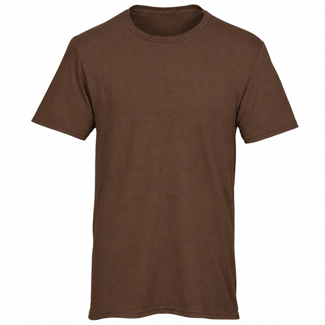 Premium Cotton Crewneck T-Shirt — Brown