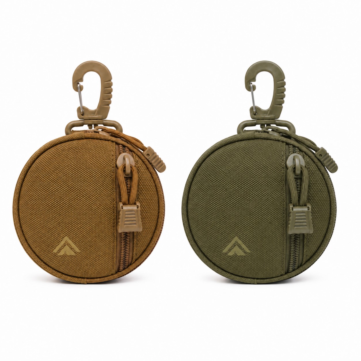 Round Nylon Coin Wallet With Detachable Hook