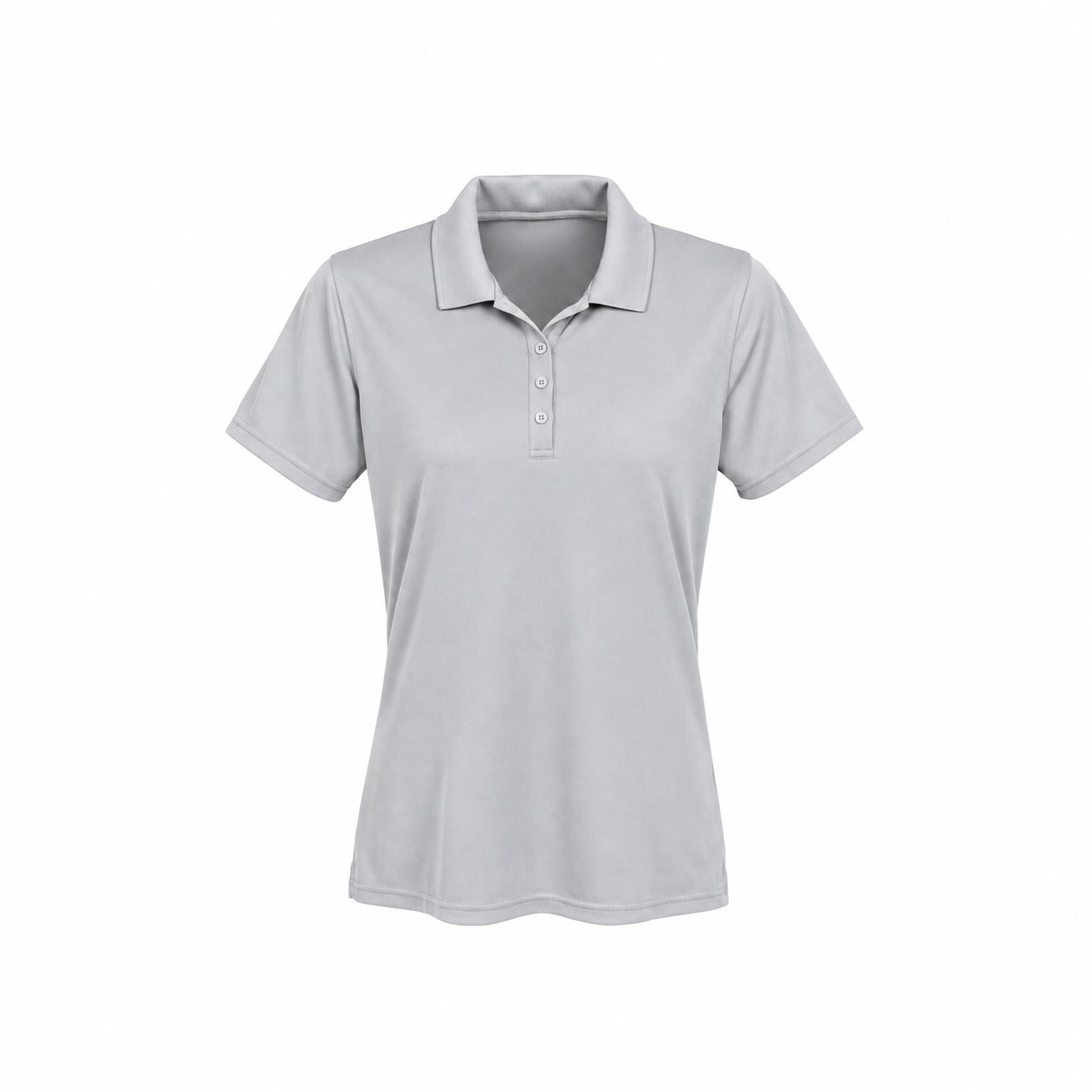 Recycled Team Polo Shirt — Silver