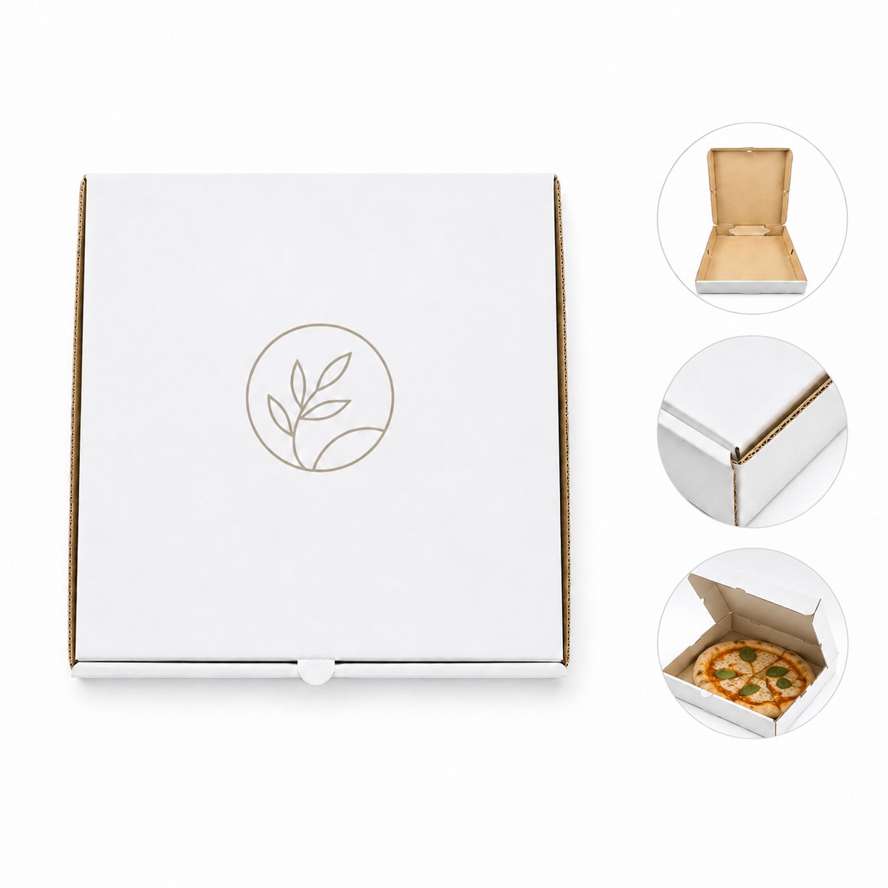 Large Square Corrugated Food Box