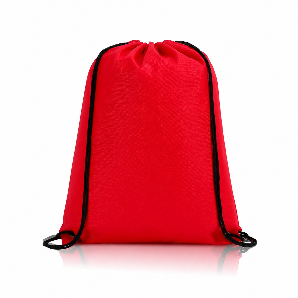 80GSM Non-Woven Drawstring Backpack — Red