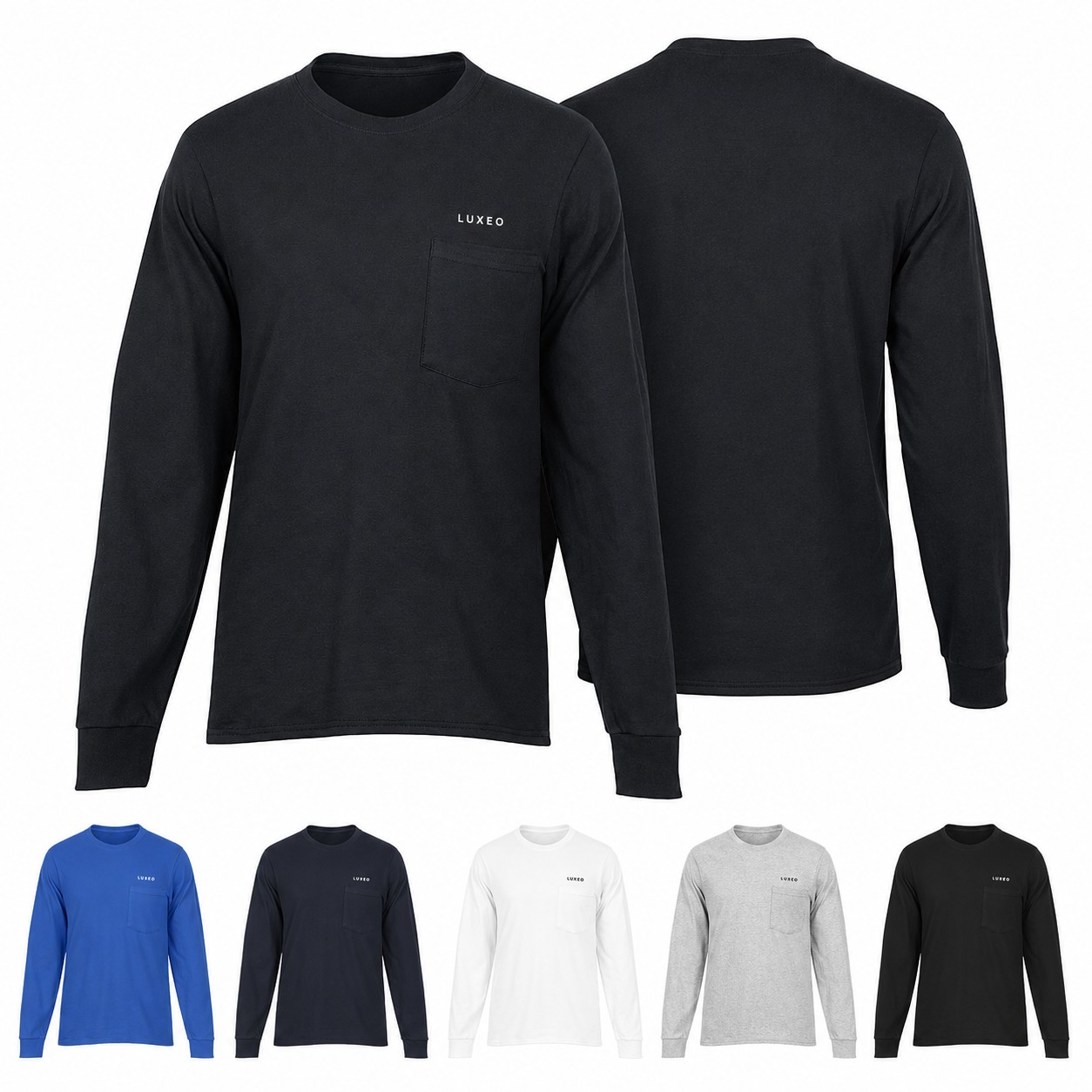 Cotton Pocket Long Sleeve Shirt