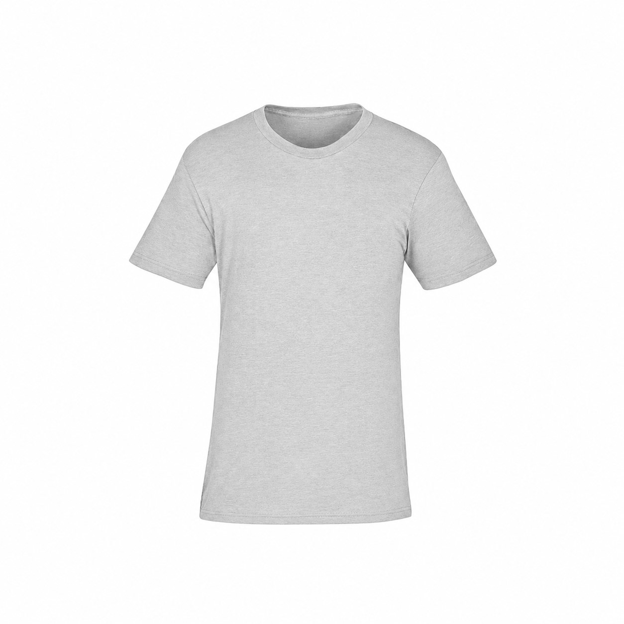Fine Jersey Cotton Polyester Tee — Silver
